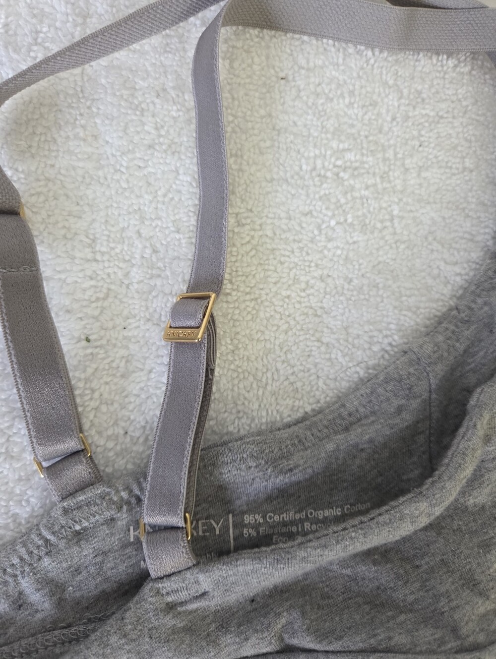 Knickey Triangle Bralette Women's Size Small Bundle Of 3 Organic Cotton - Picture 9 of 12